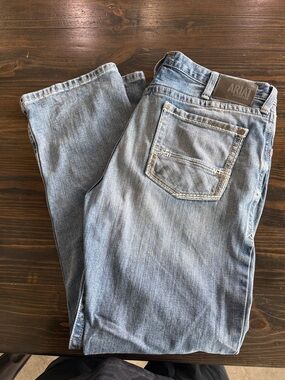 Ariat Men's  M2 Light Blue Straight-Leg Jeans 38x34